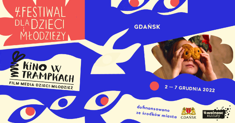 baner promujący festiwal dla dzieci i młodzieży: Kino w Trampkach