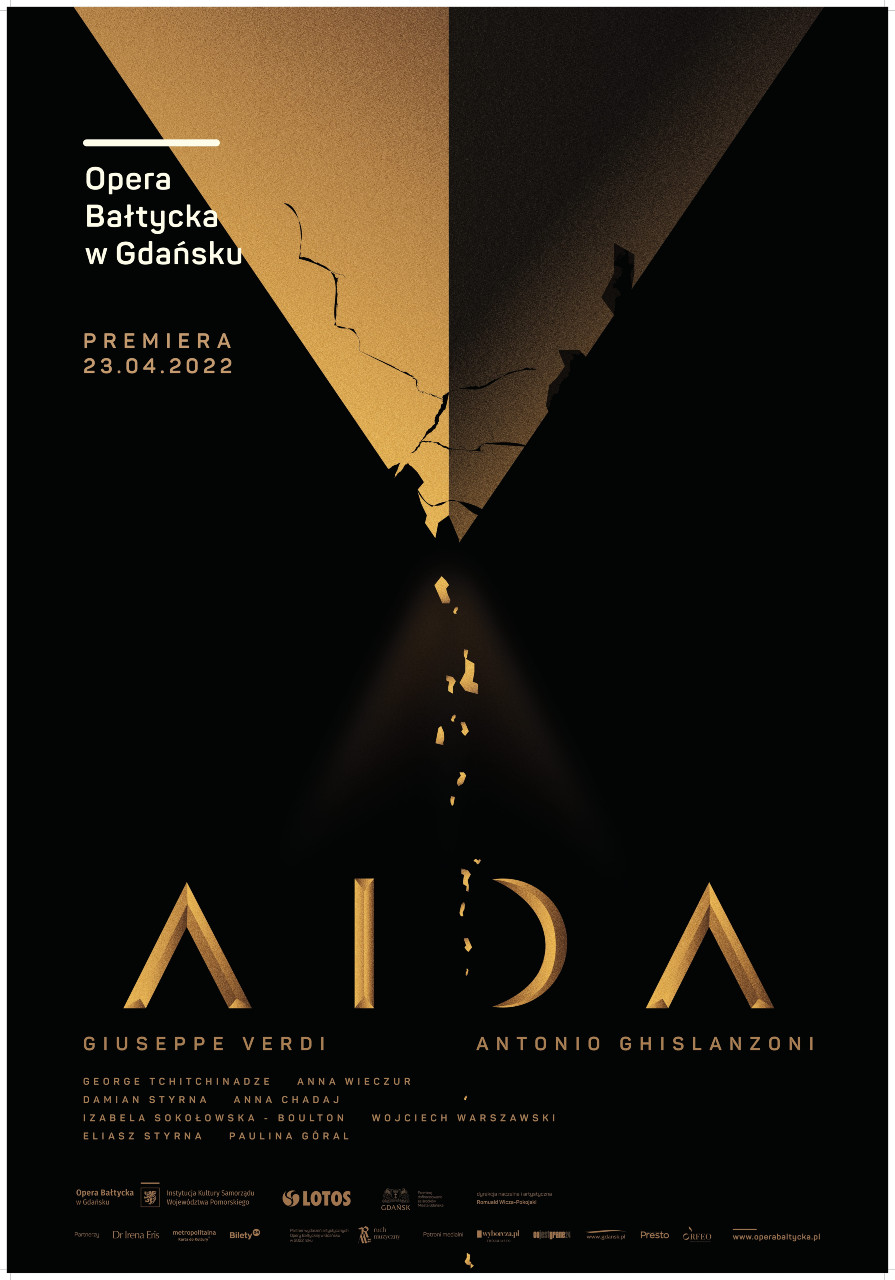 baner promujący operę Aida Giuseppe Verdiego