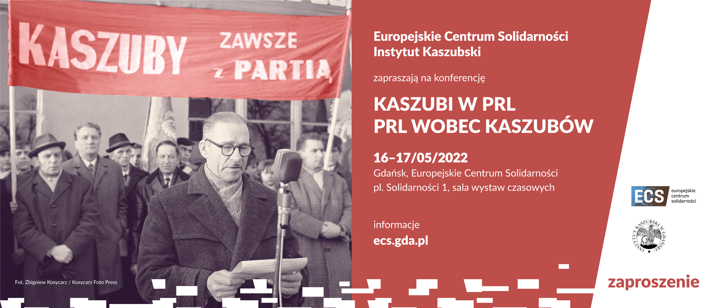 baner promujący konferencję Kaszubi w PRL. PRL wobec kaszubów