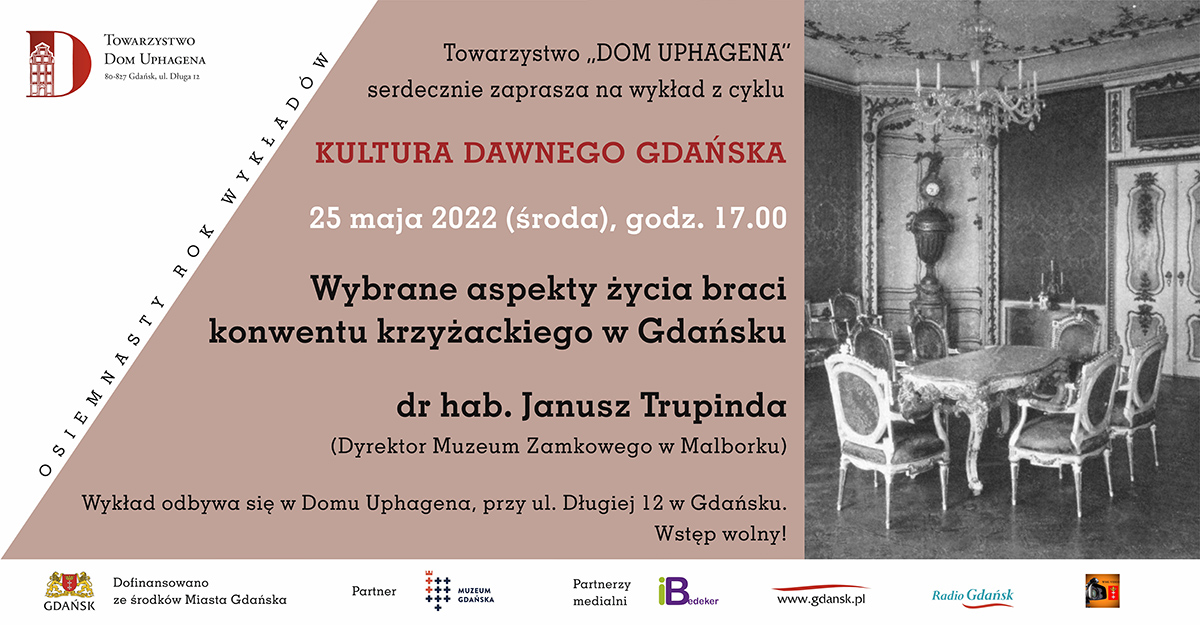 baner promujący wykład z cyklu Kultura Dawnego Gdańska
