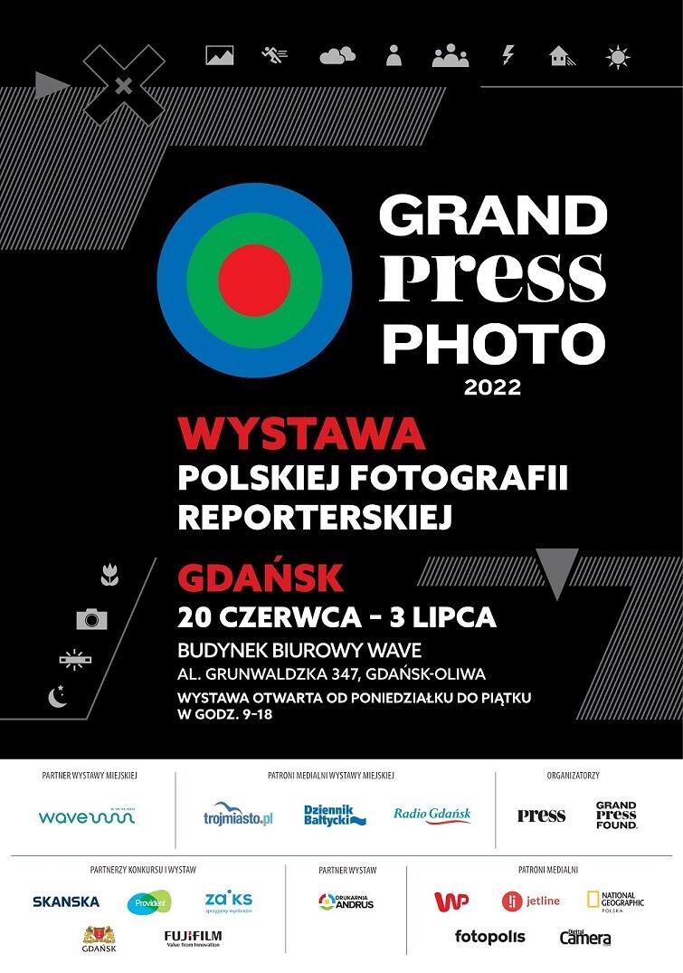 plakat promujący wystawę Grand Press Photo 2022 w Gdańsku 