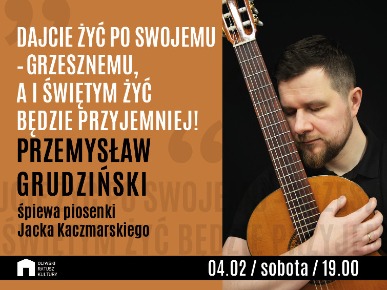 baner promujący koncert piosenek Jacka Kaczmarskiego
