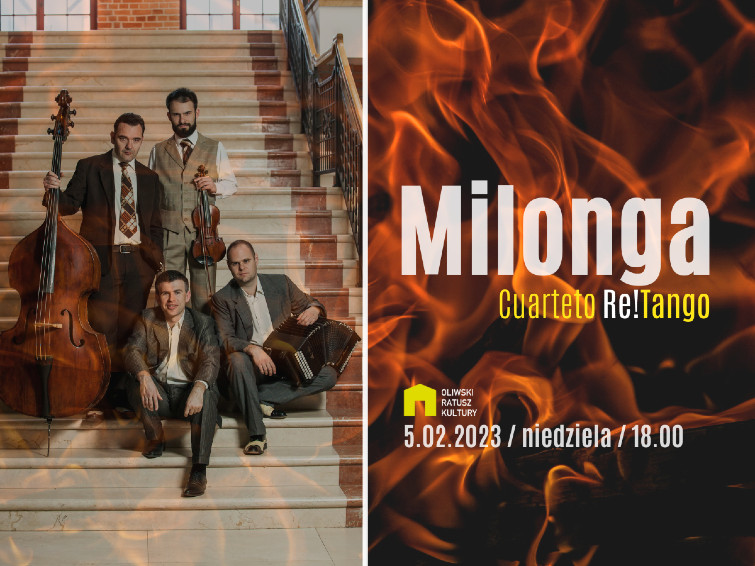 baner promujący Cuarteto Re!Tango Milonga