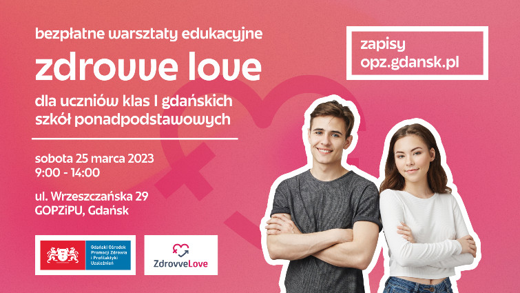 baner promujący warsztaty edukacyjne: Zdrovve Love
