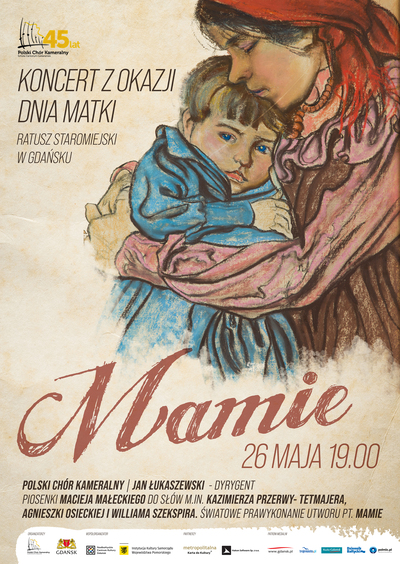 plakat promujący koncert z okazji dnia matki