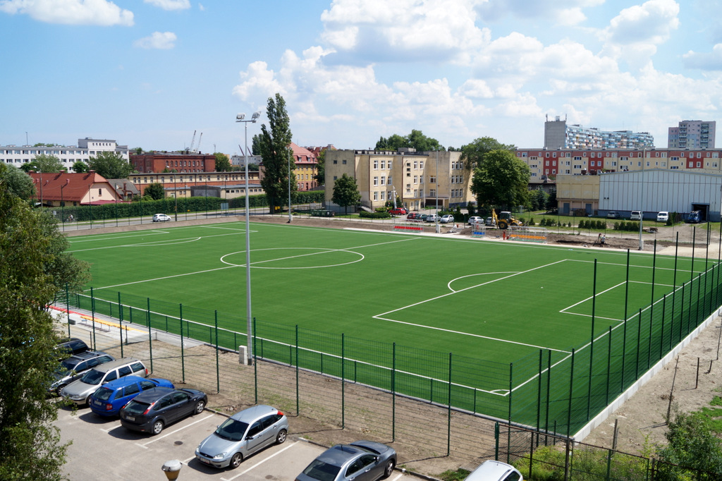 Przebudowa boiska piłkarskiego przy Zespole Szkół Morskich przy ul. Wyzwolenia 8