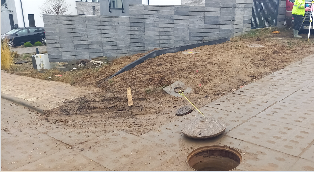 Budowa przyłącza kanalizacji sanitarnej do budynku przy ul. Oliwkowej 30