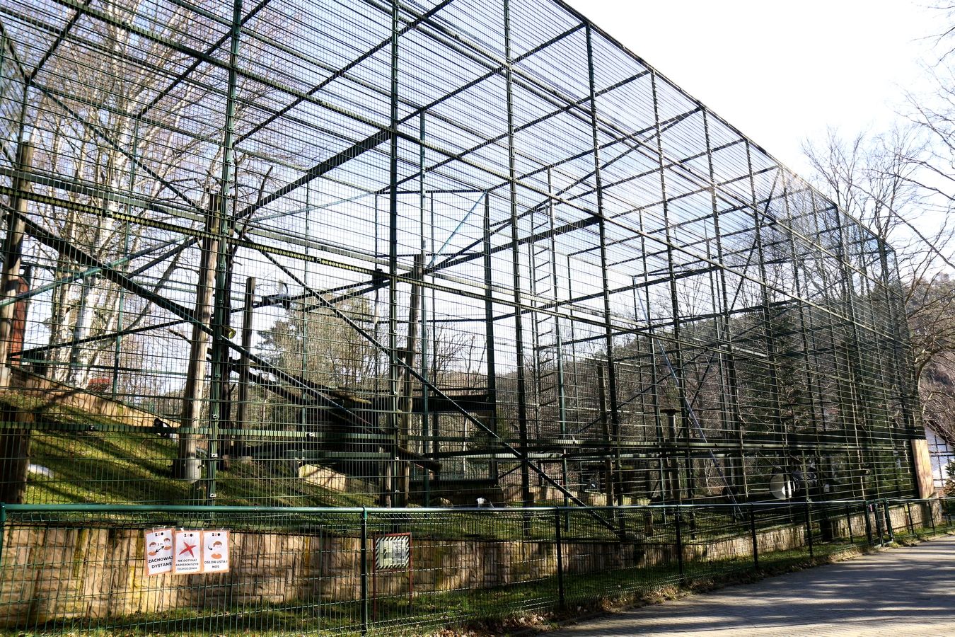 Budowa kompleksu pawilonowo-wolierowego małp nadrzewnych