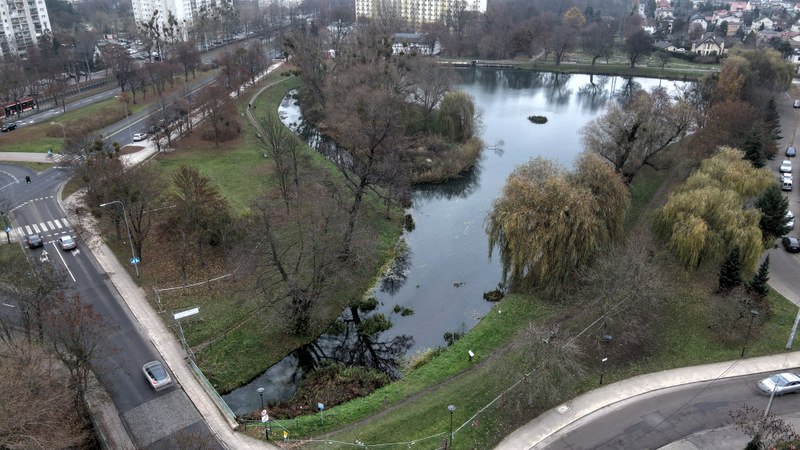 Przebudowa zbiornika retencyjnego Subisława przy ul. Pomorskiej.