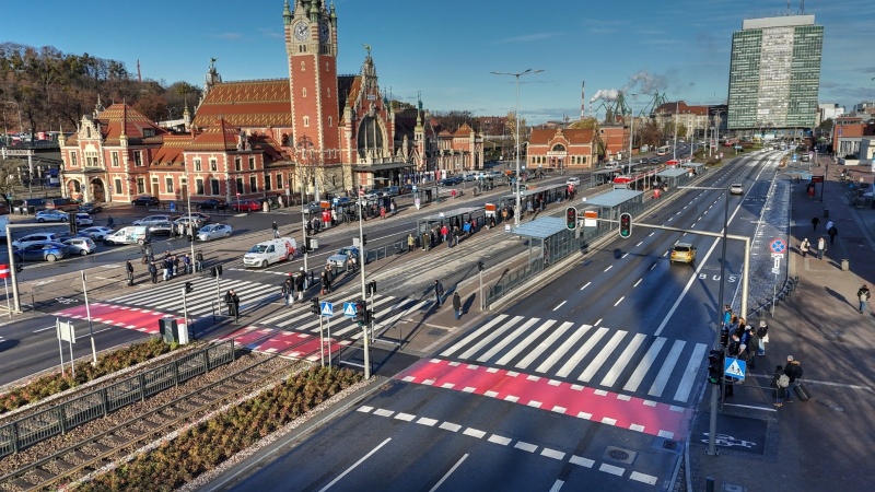 Budowa przejścia naziemnego przy dworcu Gdańsk Główny