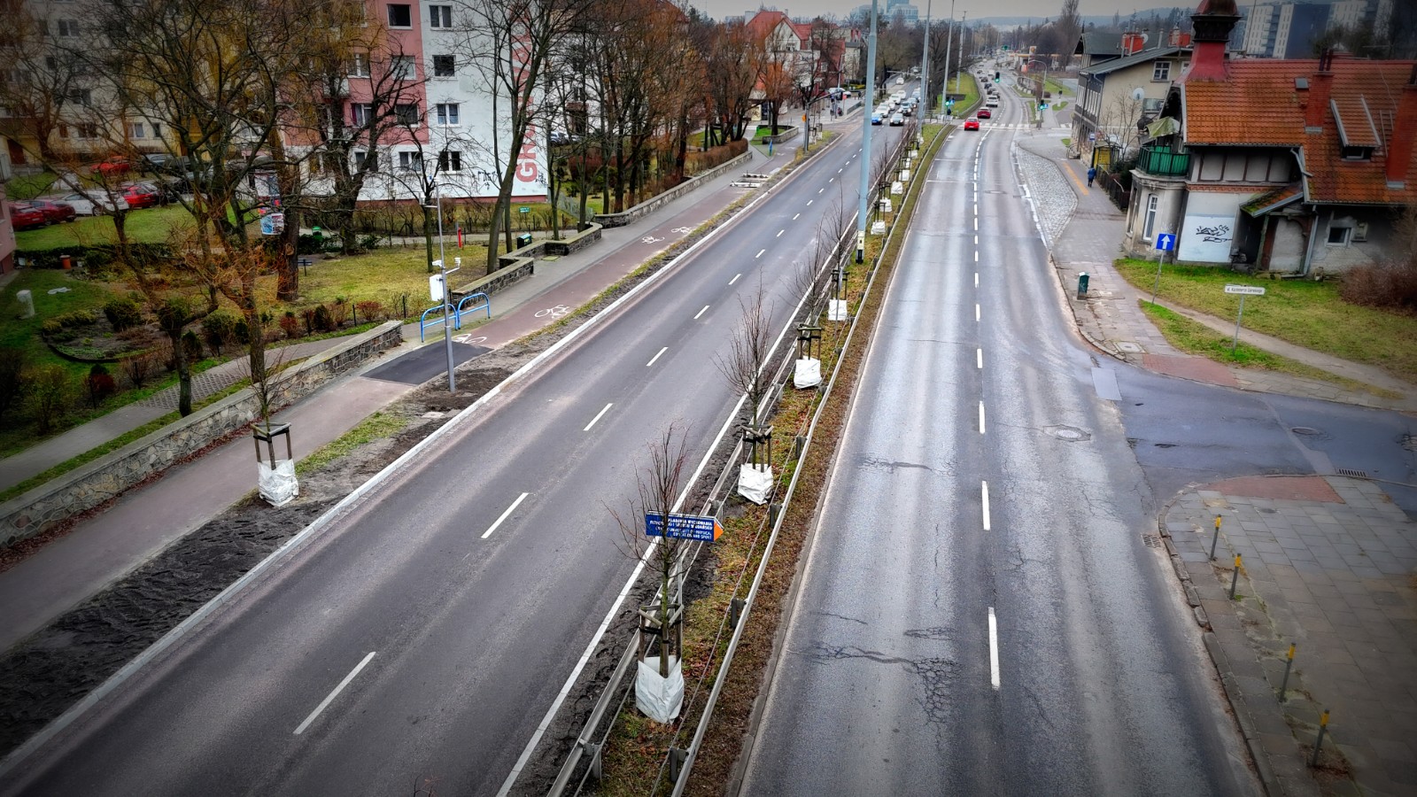 Nowa nawierzchnia na al. Grunwaldzkiej ułożona 